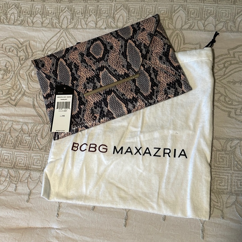 BCBG envelope clutch